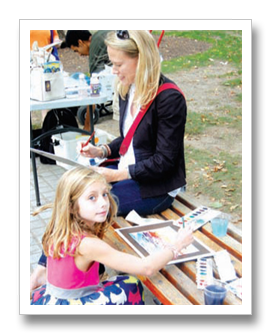 Budding artists at work
